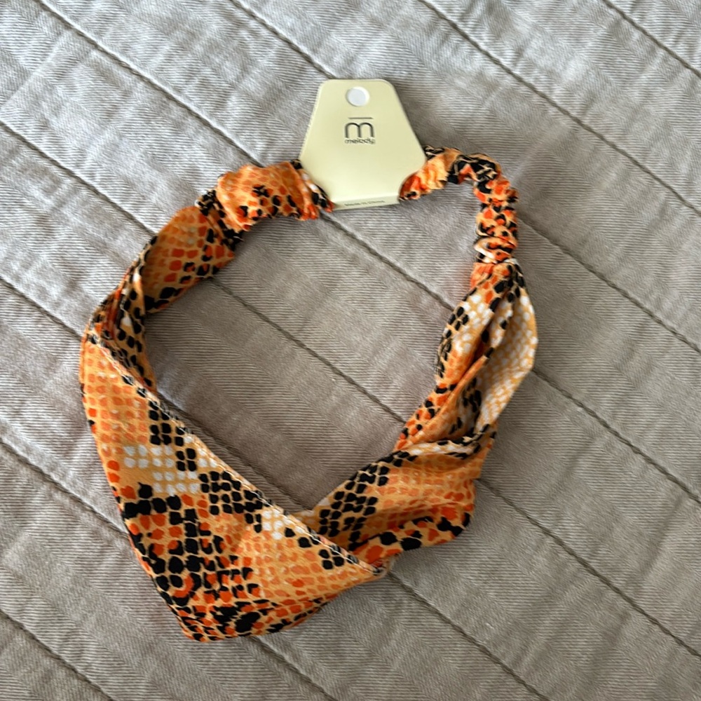snake print headband